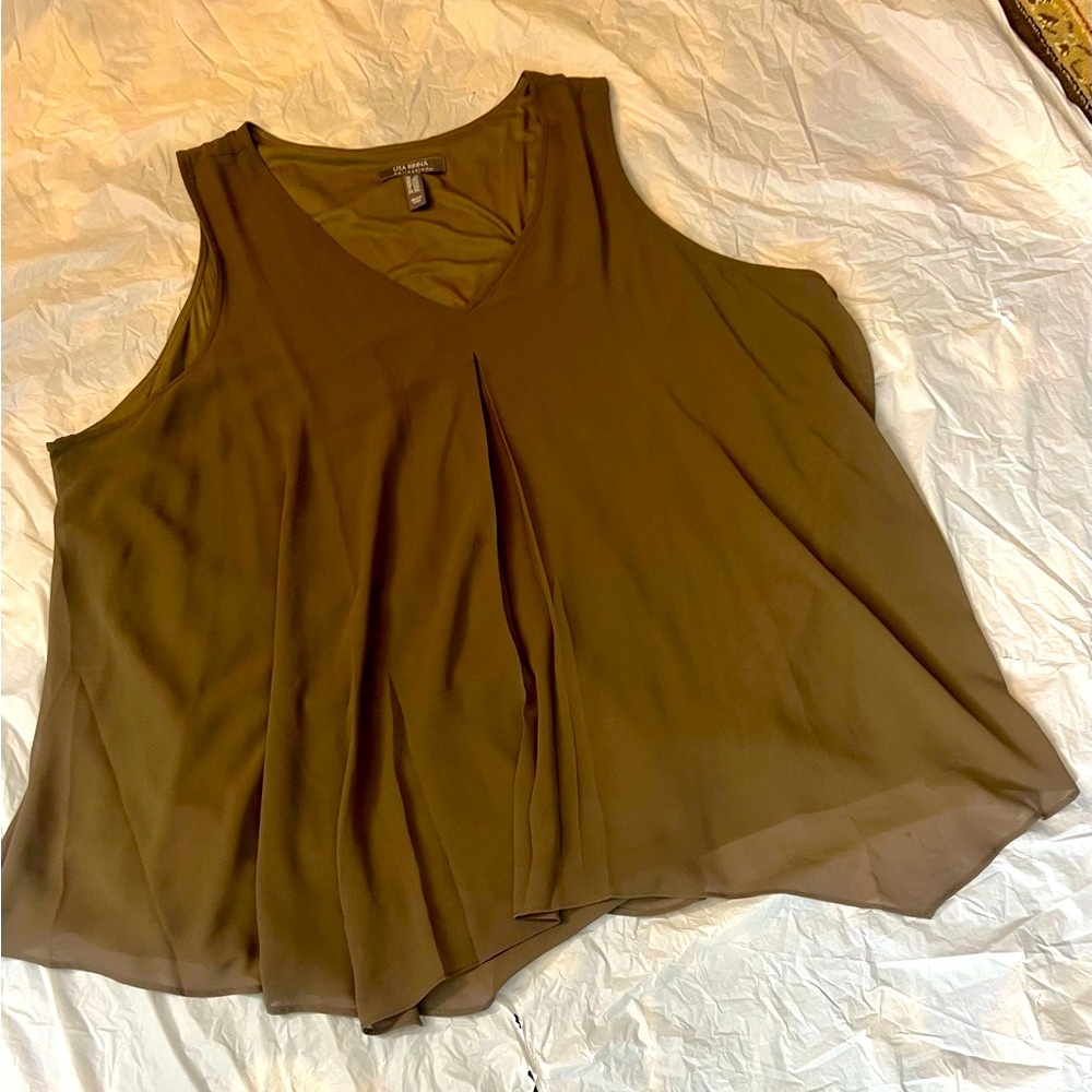 Lisa Rinna 2  Brown Piece Pants Set